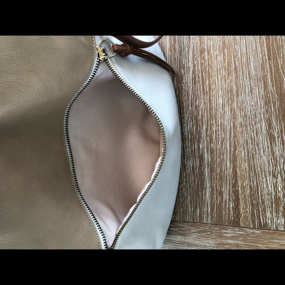 Pietro Alessandro Handbag. Light tan and white. Excellent like new condition! - Picture 16 of 16